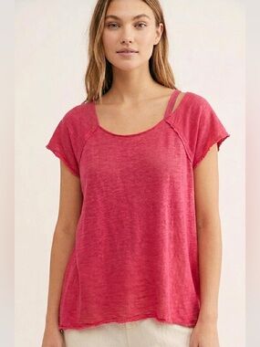 We The Free || Woman’s Red Asymmetrical size Small
